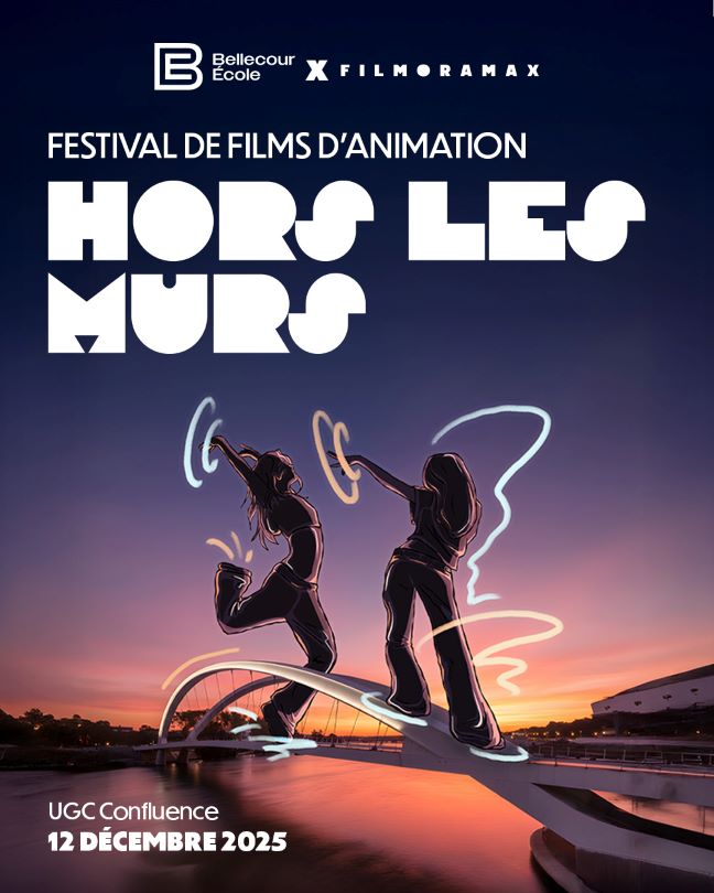 Étudiants et jury lors du festival d'animation Hors Les Murs à l'UGC Confluence